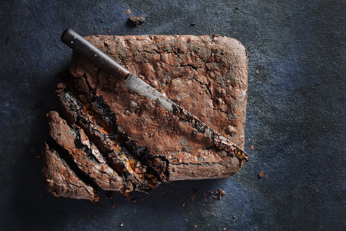 hidden centre chocolate brownies