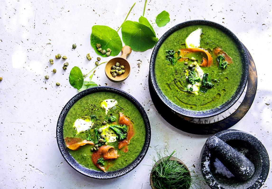 green vegetable soup