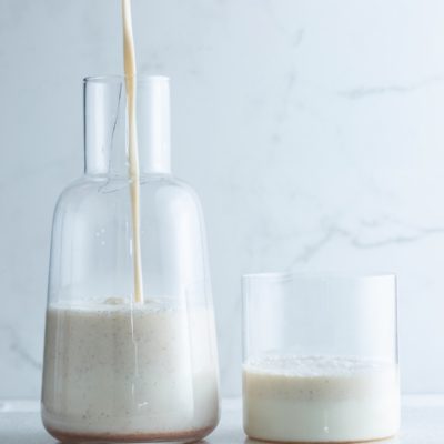 Homemade oat milk