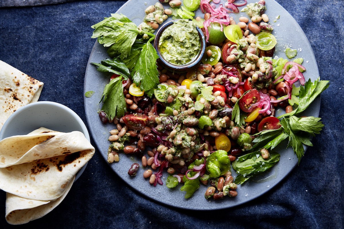 Indian style bean salad