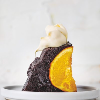 Our take on Jamie Oliver's chocolate orange pudding