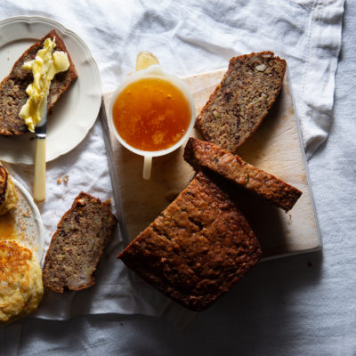 Choc-banana bread