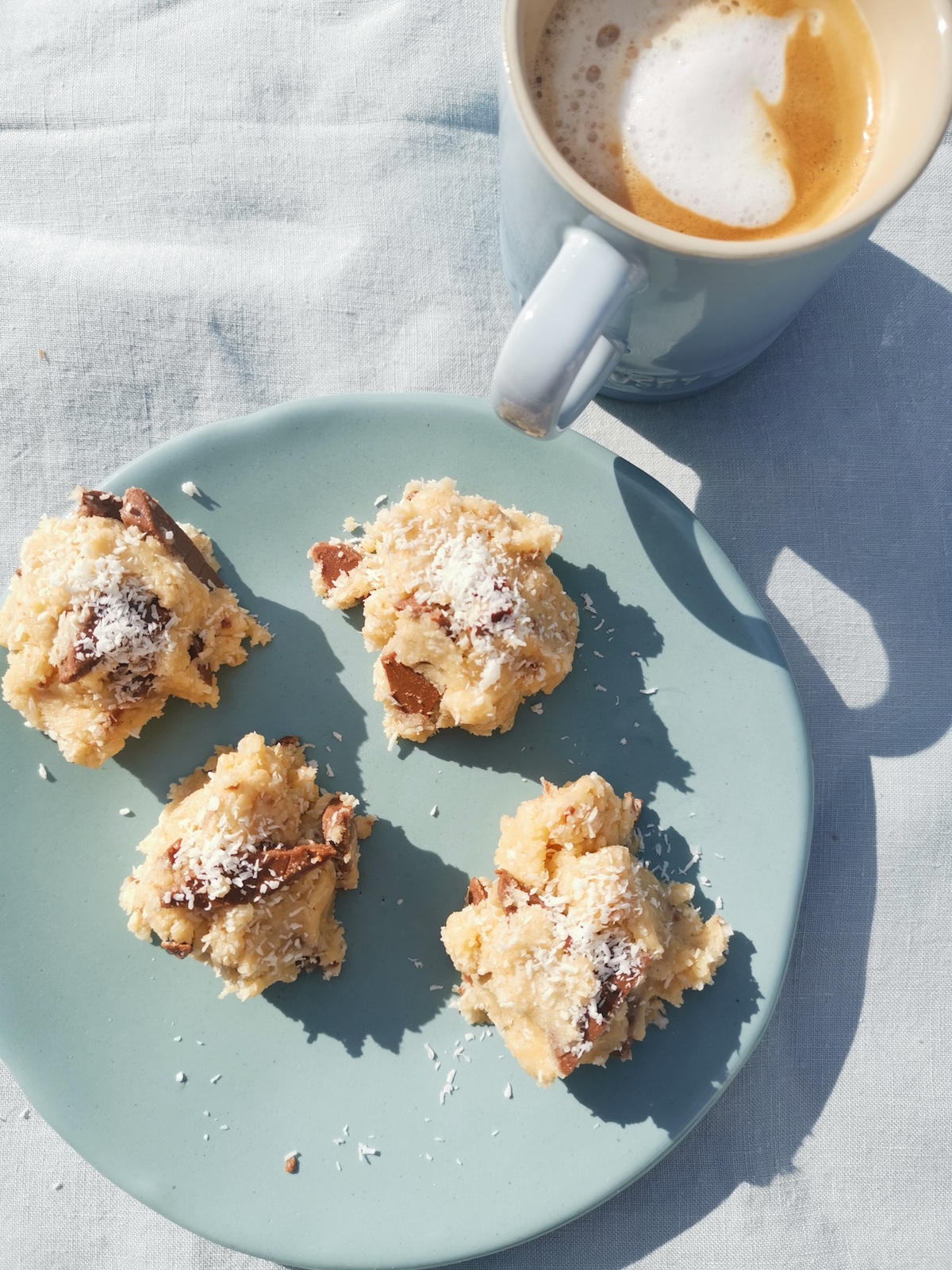 coconut and condensed milk edible cookie dough