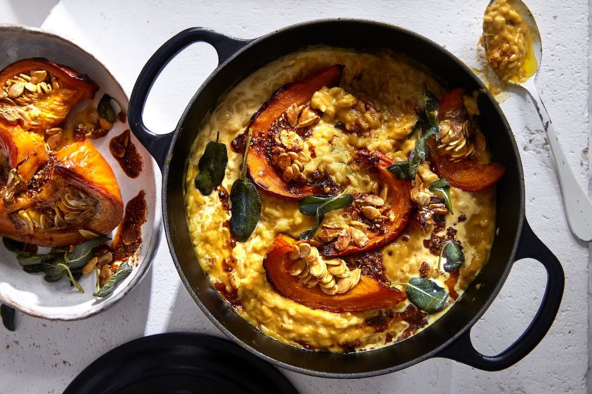 creamy pumpkin risotto