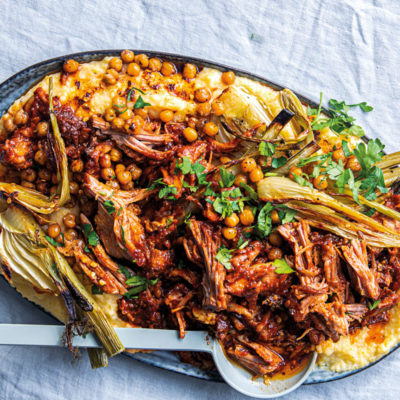 Pork ragù with polenta