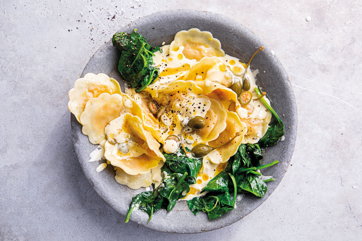 Ravioli-with-gorgonzola-cream