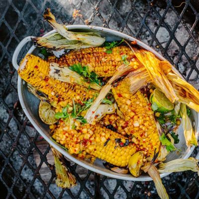 Braaied sweetcorn