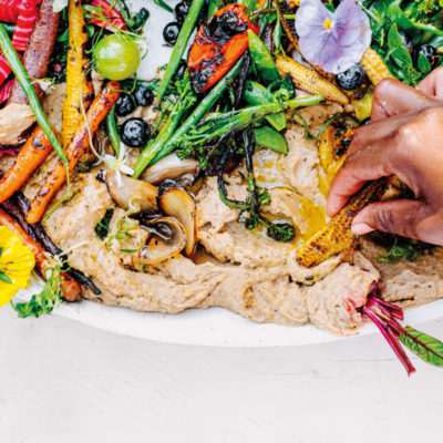 Braaied crudité plate