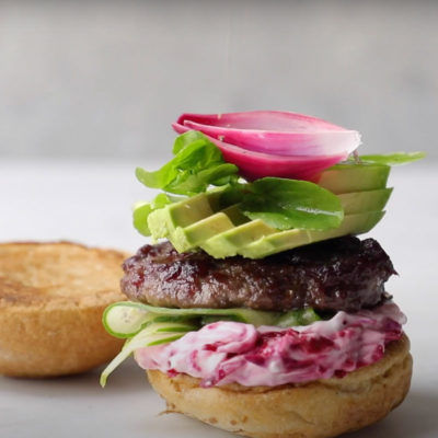 Tangy gluten-free burger