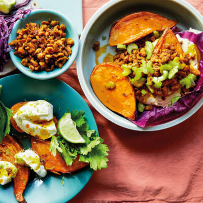 Baked sweet potato bowls