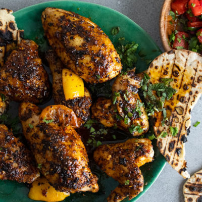 Braaied harissa-and-lemon chicken