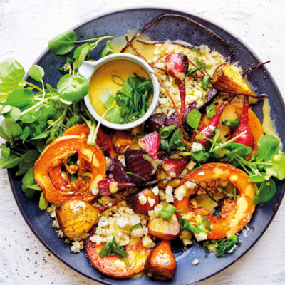 Caramelised butternut-and-beetroot salad