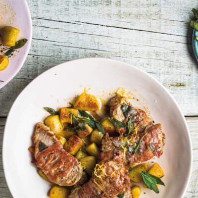 Pork saltimbocca