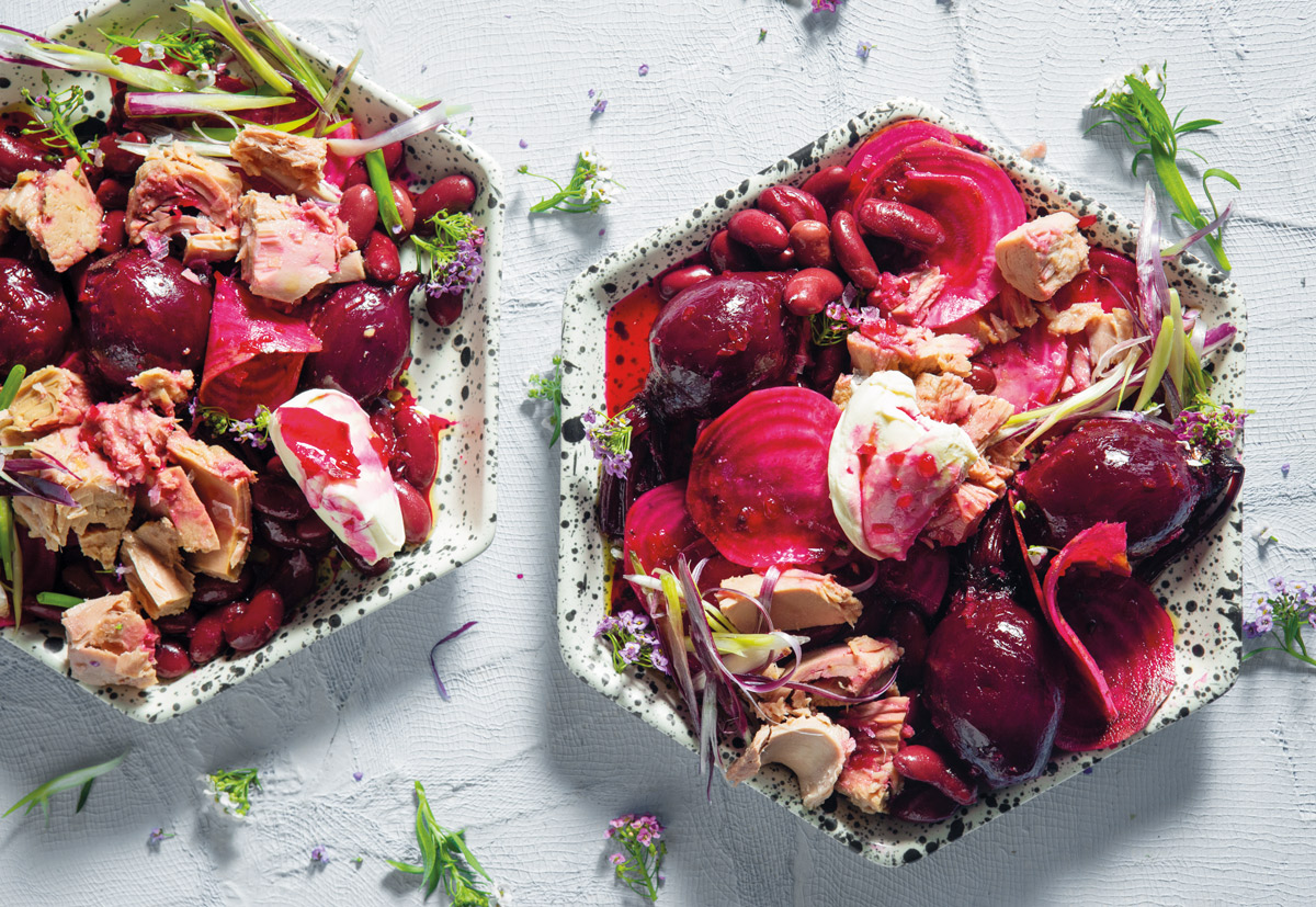 Beetroot,-red-bean-and-tuna-salad