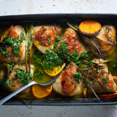 Citrus chicken with chimichurri