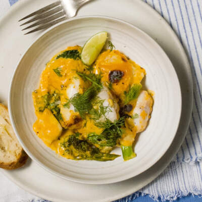 Haddock and broccoli bake