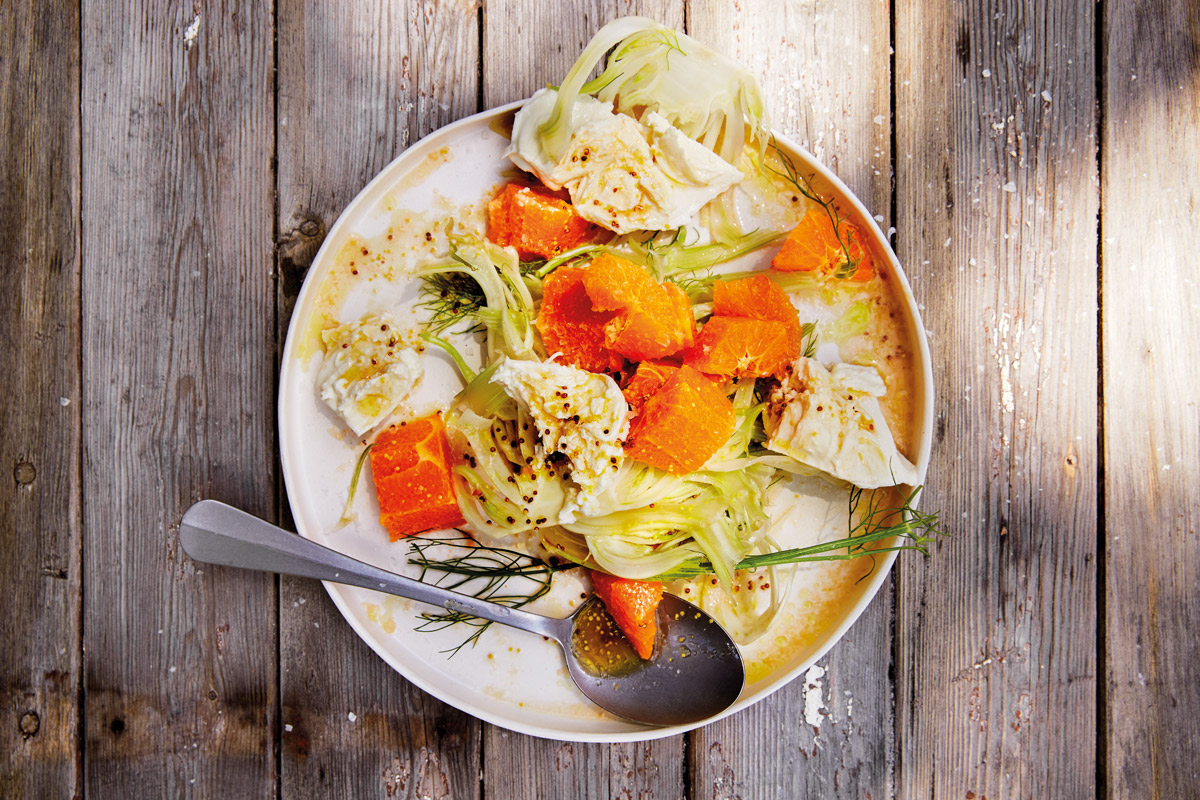 Fennel,clemengold-and-fior-di-latte-salad