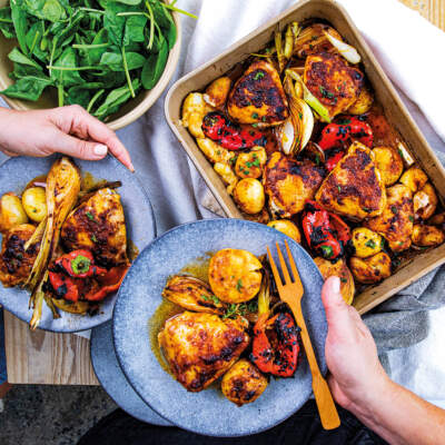 Peri-peri chicken thighs