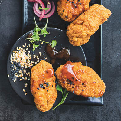 This platter is the crumbed chicken selection of your snack-time dreams