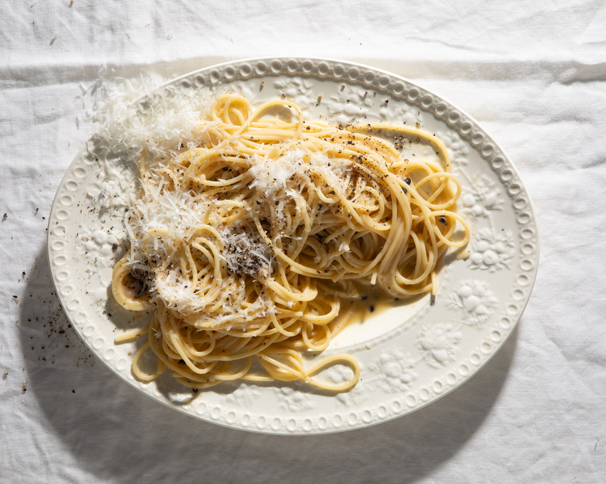 plate of Cacio e pepe