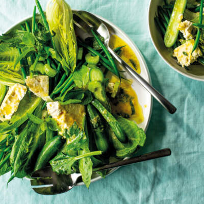 Minty green salad