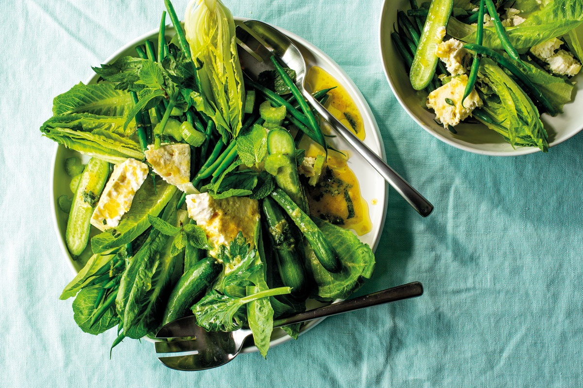 Minty-green-salad