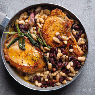 One-pan pork chops