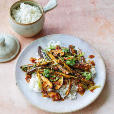 Yuxiang brinjal with shiitake mushroom