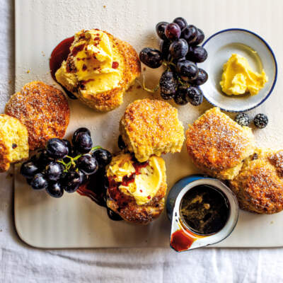 Amasi-and-raisin scones