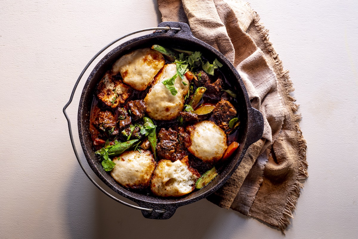 inyama namadombolo lamb shin with dumplings