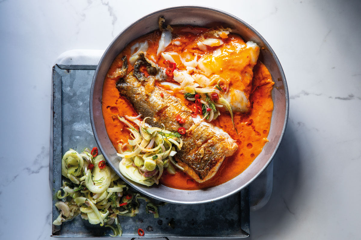 Ultimate peri-peri sauce with hake