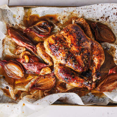 Miso-glazed chicken