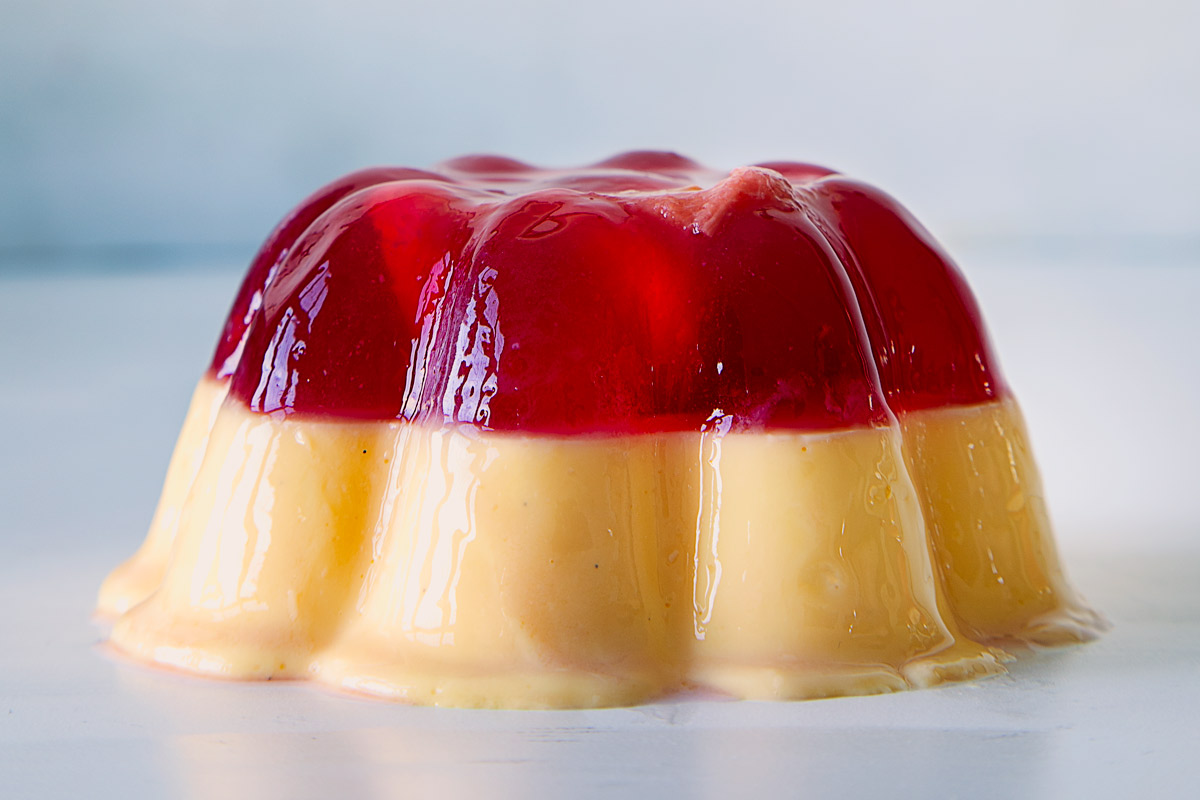 Jelly-and-custard moulds