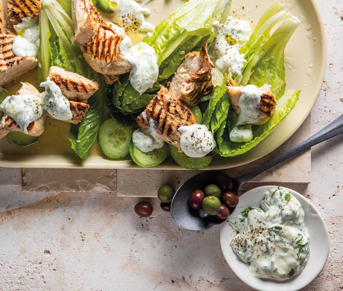 pickle brined chicken with ranch dressing