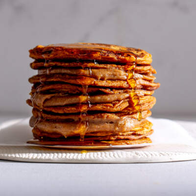 Vegan sweet potato crumpets