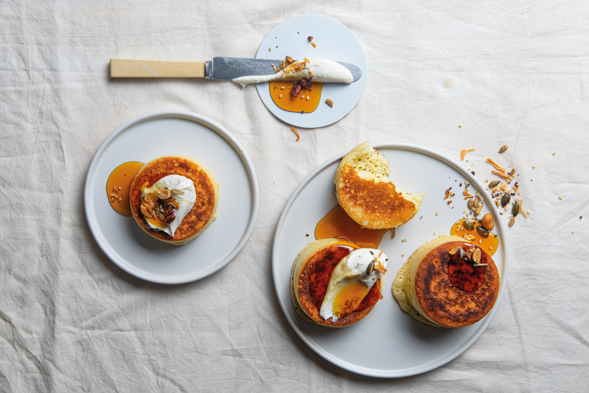 Fluffy flapjacks