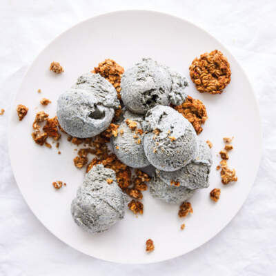 No-churn black sesame ice cream