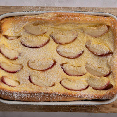 Nectarine clafoutis