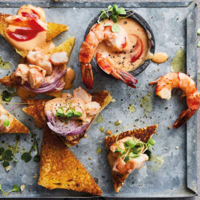 Prawn brioche toast