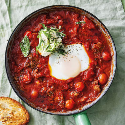 Roast lamb shakshuka