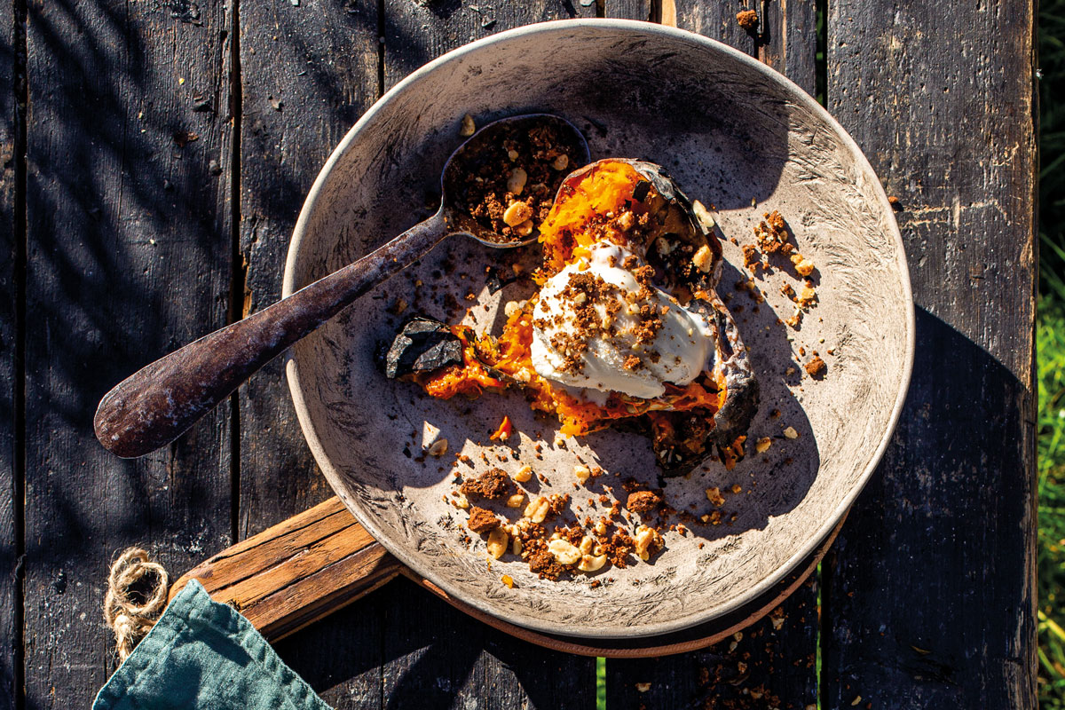 Braaied butternut pudding