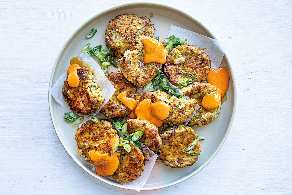 Cabbage-and-potato fritters