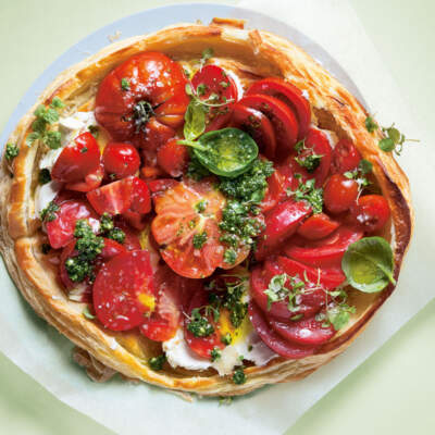 Tomato-and-lemon ricotta tart