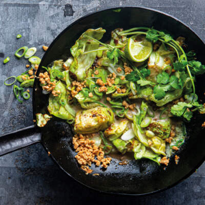 Miso cabbage stir-fry