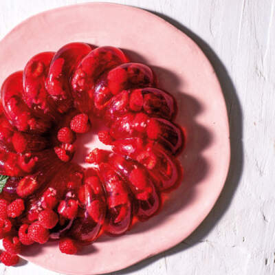 Rum-and-raspberry jelly