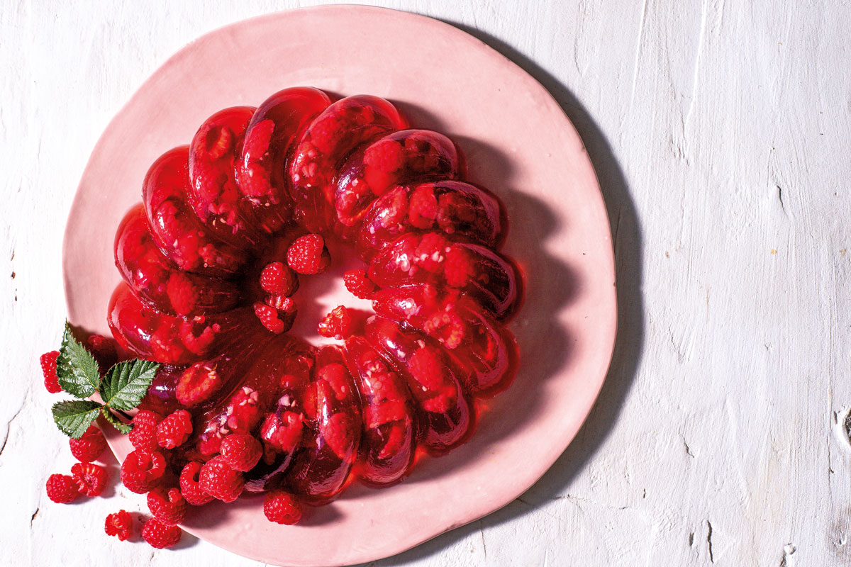 Rum-and-raspberry jelly