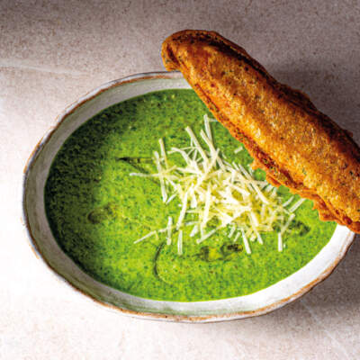 Spinach and broccoli soup