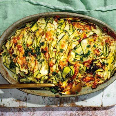 Baby marrow gratin