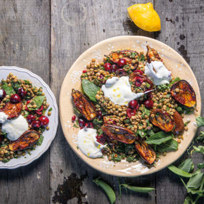 Harissa brinjal salad