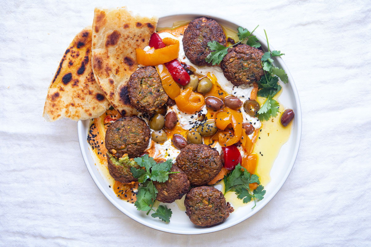 Home-made falafel